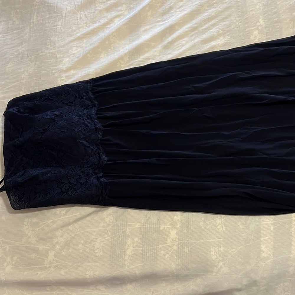 Lauren evening dress navy blue strapless